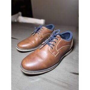 Boys Size 4 SONOMA GOODS FOR LIFE  - Villian Dress Shoe Cognac Brown